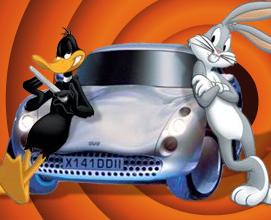 Bugs Bunny Daffy Duck Araba Takibi