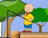 Caillou Kayu Balık Tut