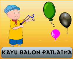 Caillou Kayu Balon Patlatma